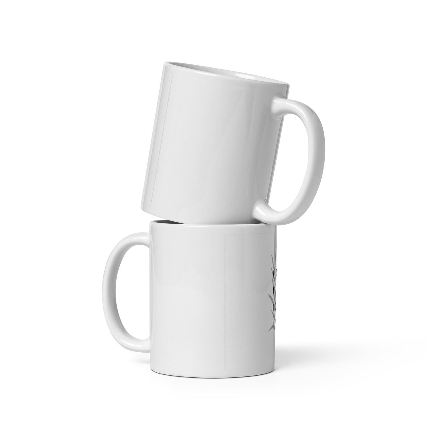 White Leaf Mug