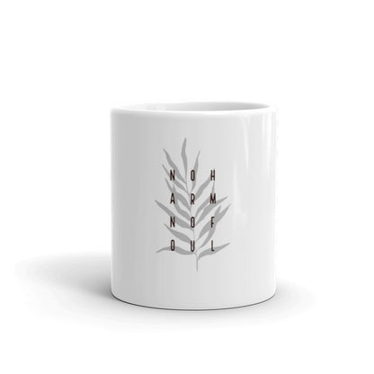 White Leaf Mug